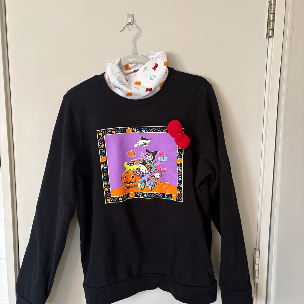 Hello Kitty Black Halloween Sweatshirt